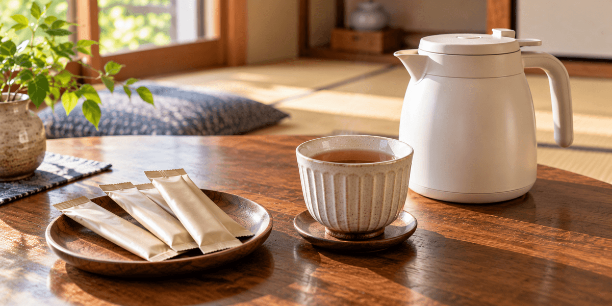 AGF 新茶人 早溶け旨茶 ほうじ茶スティック 100本