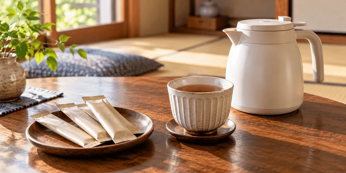 AGF 新茶人 早溶け旨茶 ほうじ茶スティック 100本 購入者レビューの傾向｜手軽さ・香り・お湯の言葉を、新しい順・高評価・低評価の各10件で数えた