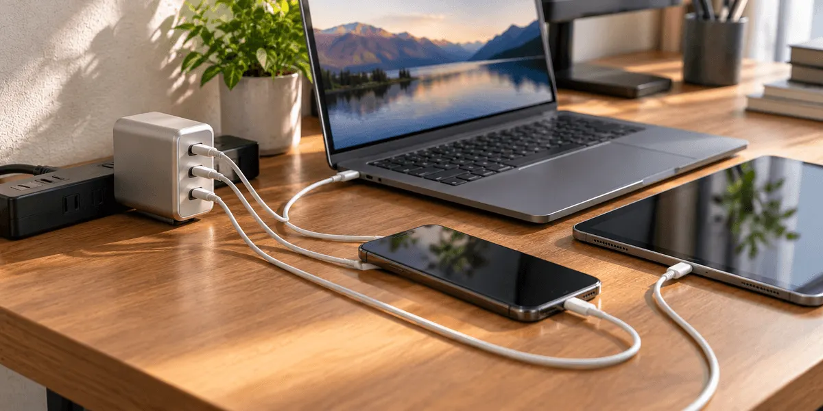 Anker Prime Charger 160W レビュー|合計最大160W・単ポート最大140Wの3ポート充電器を、タッチ式ディスプレイと、記載のないポートの種類・寸法から整理