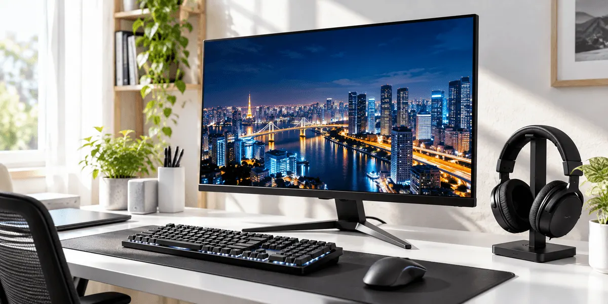 ASUS TUF Gaming VG27AQ5A レビュー|27インチ・QHD・210Hz(OC時)のモニターを、DisplayPort×1・HDMI×2の端子とチルトの調節、約5.0kgから整理