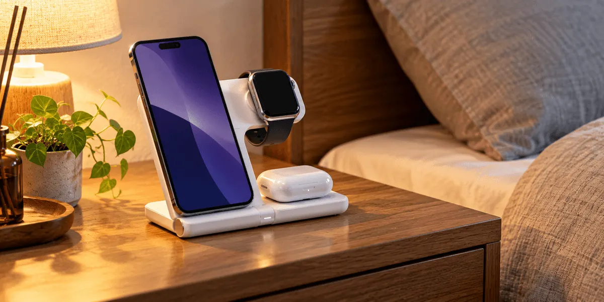 Belkin Qi2 25W 3in1 ワイヤレス充電器 レビュー|iPhone・AirPods・Apple Watchの3台同時充電を、2つのモード・折りたたみと記載のない付属品から整理