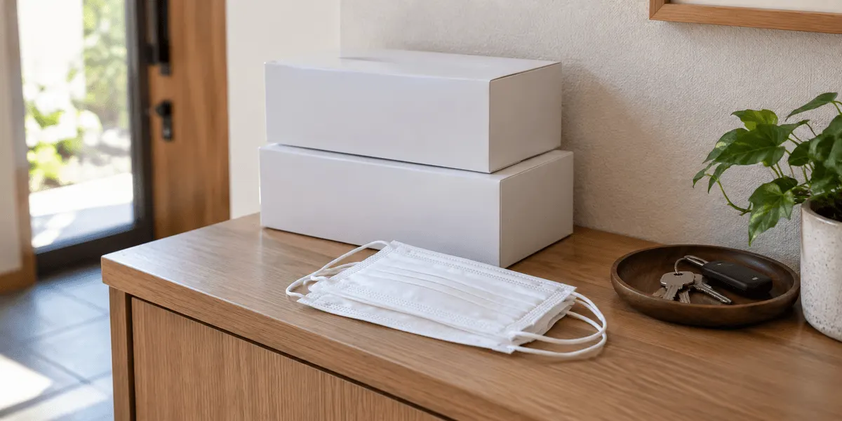 by Amazon 日本製マスク ふつうサイズ 100枚入 購入者レビューの傾向|耳ひも・毛羽・価格の言葉を、新しい順・高評価・低評価の各10件で数えた
