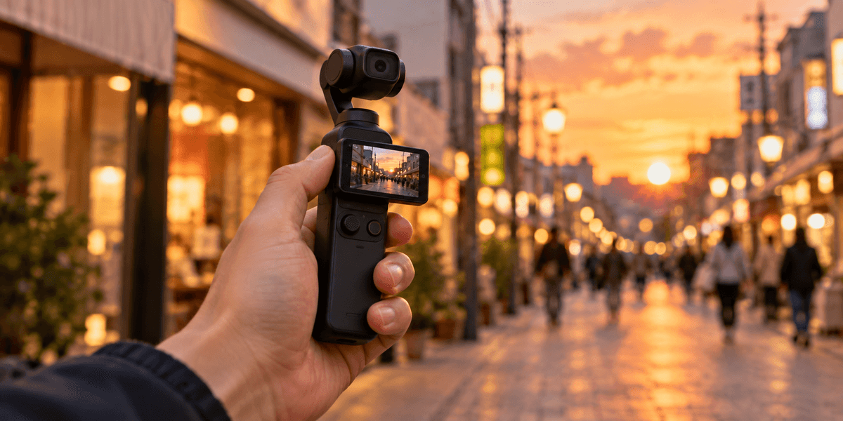 DJI Osmo Pocket 3（1インチCMOS・4K/120fps・3軸ジンバルカメラ）