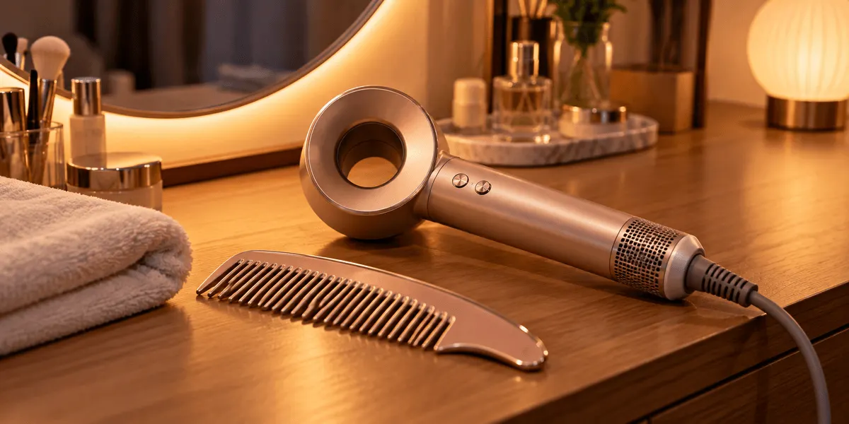 Dyson Supersonic Nural Shine ヘアドライヤー HD16 シャンパンロゼ(Amazon.co.jp限定・コーム付き) のレビュー記事メインビジュアル(口コミ・評判・メリット・デメリット)