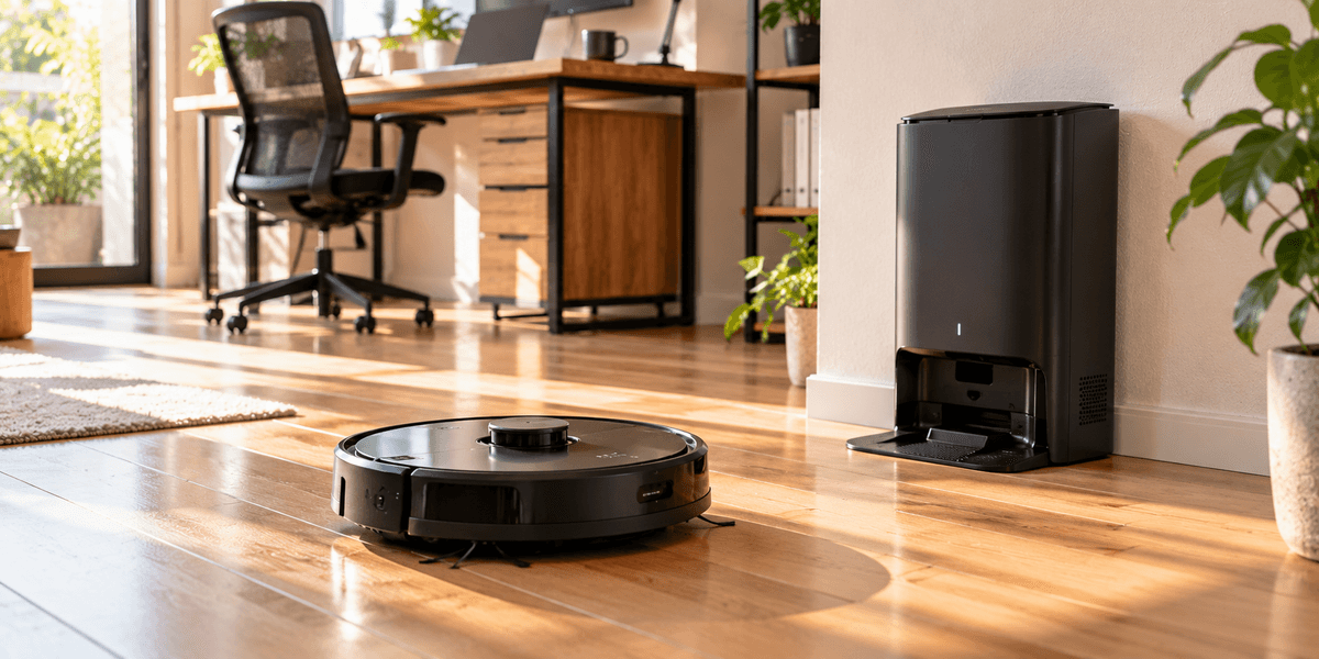 ECOVACS DEEBOT N30 PLUS ブラック（ロボット掃除機・自動ゴミ収集）