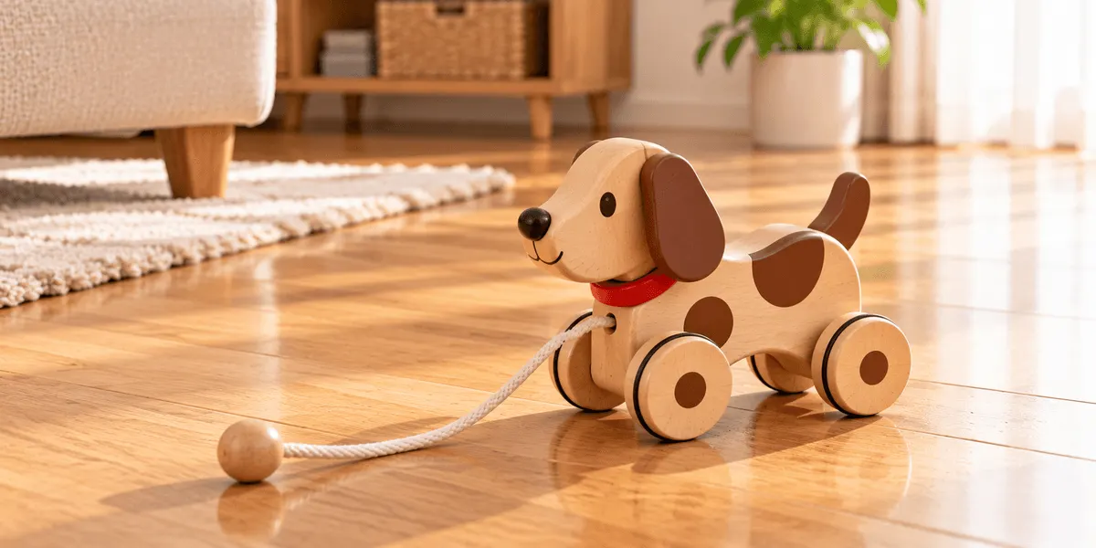 Hape こいぬのペペ レビュー|歩き始めの「連れて歩く」に、ひものルールを決めてから