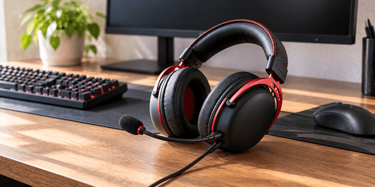 HyperX Cloud III 有線ゲーミングヘッドセット ブラック/レッド 727A9AA