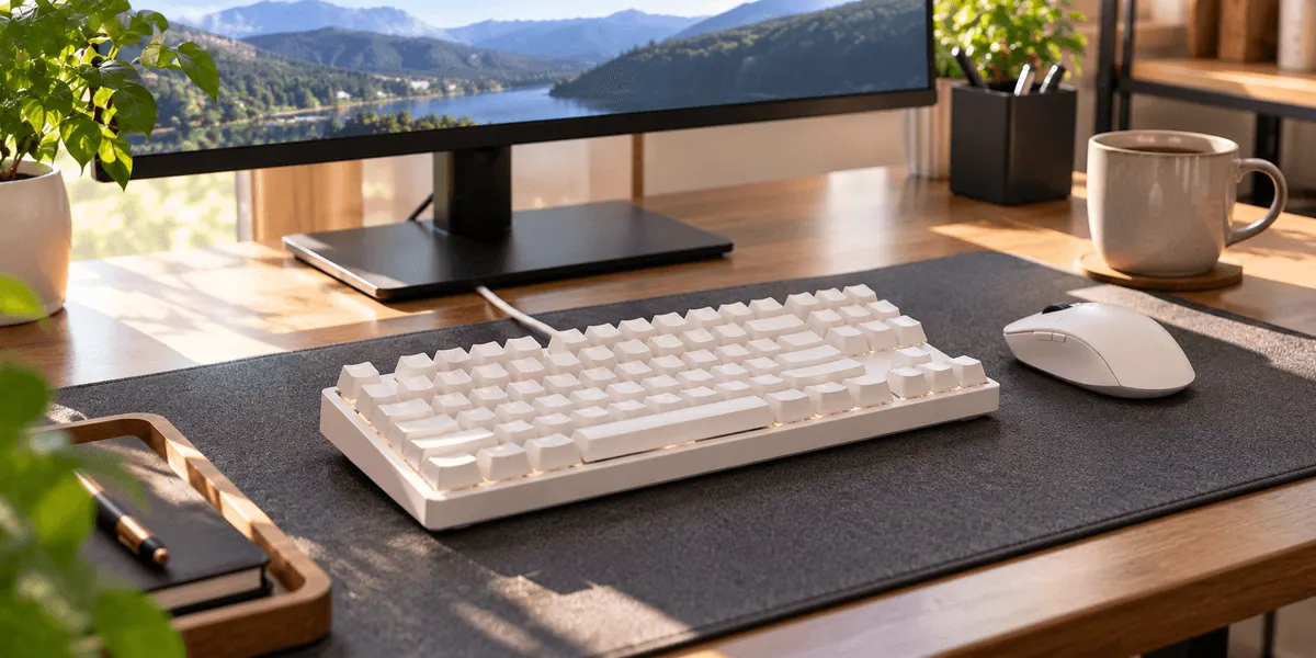 Keychron C3 Pro(JIS配列・有線・赤軸・Amazon.co.jp限定・ホワイト) のレビュー記事メインビジュアル(口コミ・評判・メリット・デメリット)