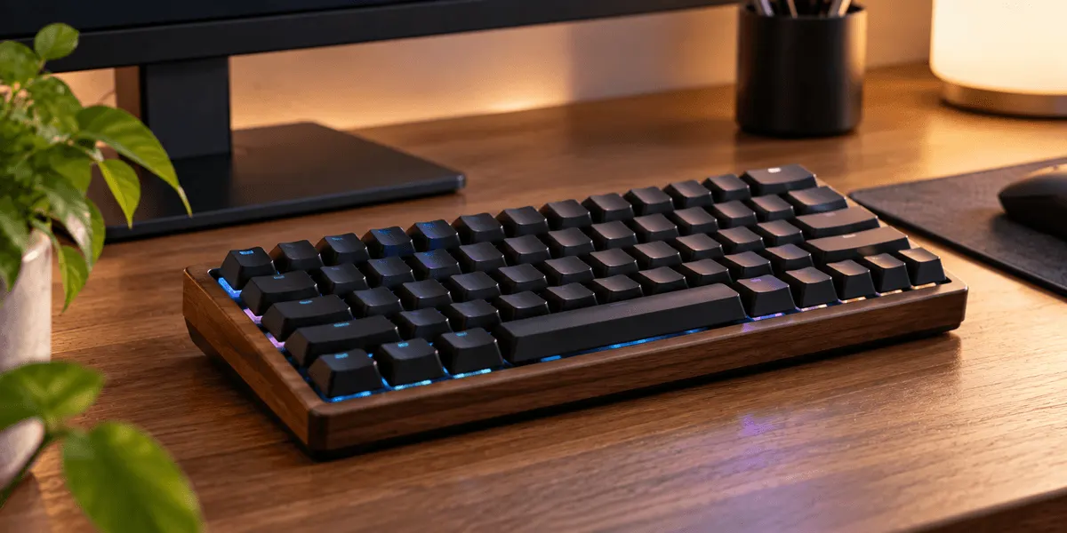 Keychron K2 HE レビュー｜HHKBとMX KEYS Sの机に3台目を足して10日、US配列の記号と反応する深さを記録した