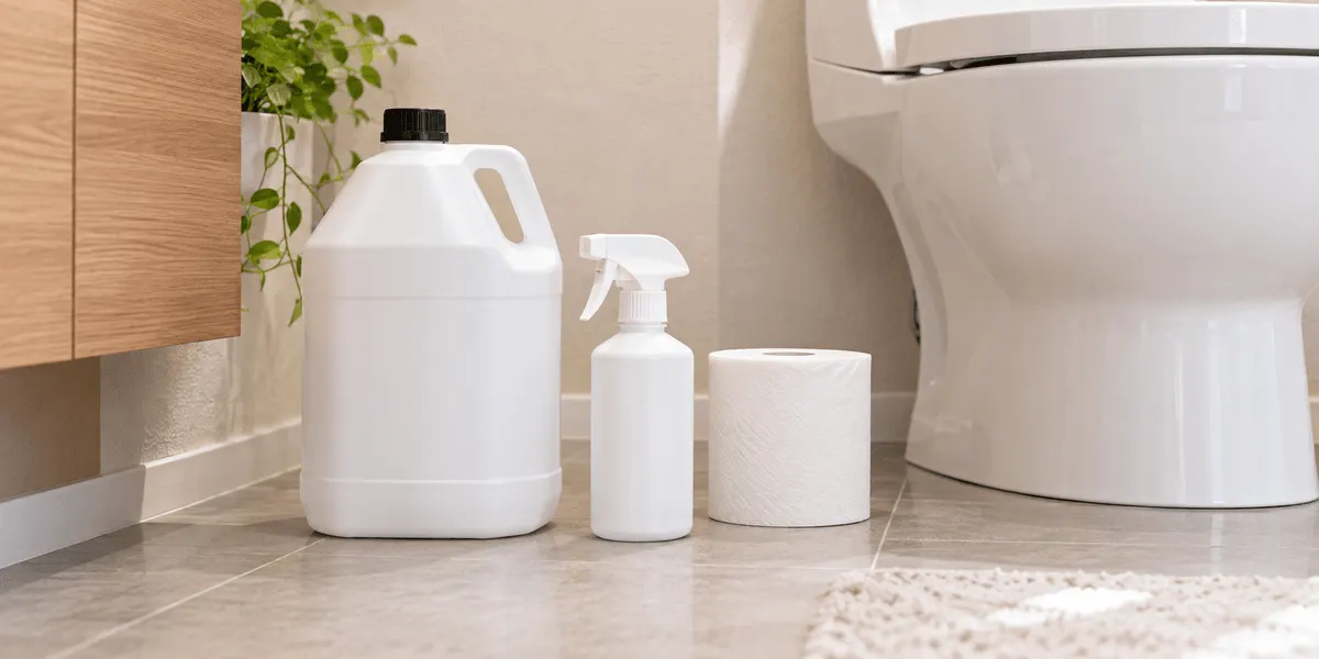 ルック まめピカ 抗菌プラス 業務用2Lは詰め替え用？どう使う？商品説明の「スプレーしてトイレットペーパーでふき取る」と使えないもの、購入者レビューの傾向