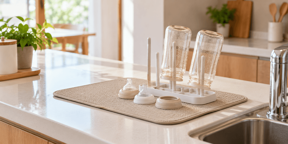 MOTHER-K(マザーケイ)ポータブル 撥水 乾燥 哺乳瓶スタンド セット