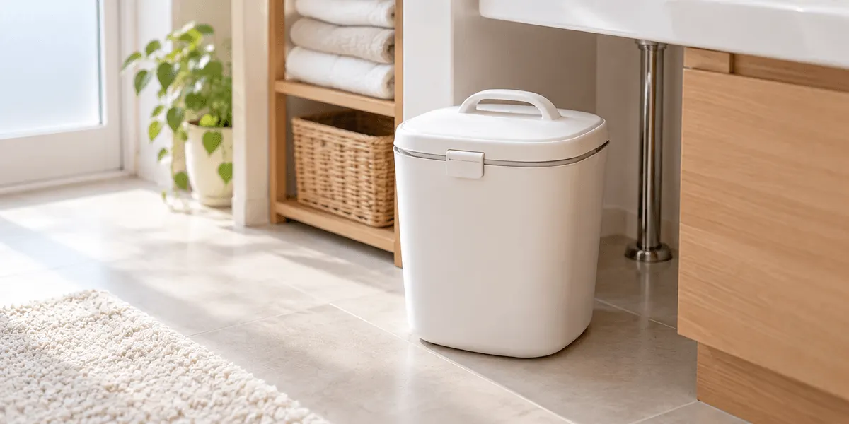 リス 運べる防臭ペール 10L レビュー|寝室のおむつ替えに置いた、ふつうのポリ袋で使うペール