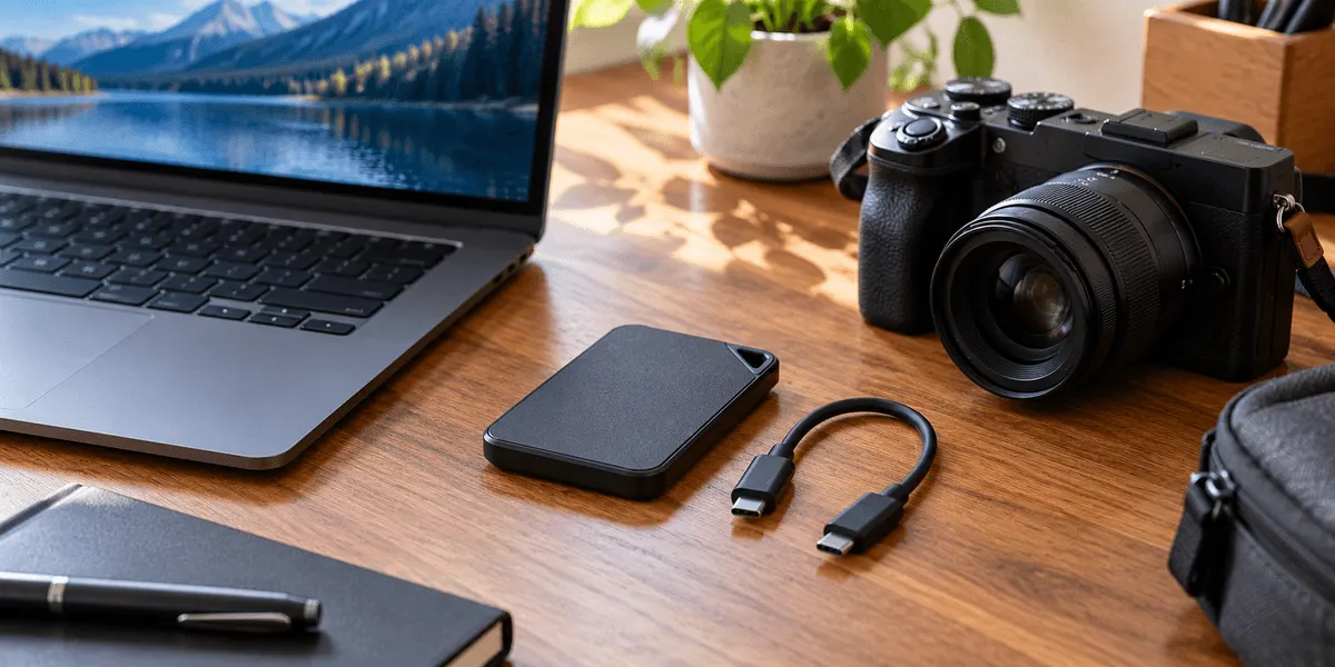 SanDisk 外付けSSD 1TB SDSSDE30-1T00-GH26 レビュー｜最大読出し800MB/秒・2mの落下に耐える表記を、1GBあたり約34.9円と、記載のない書込み速度・寸法から整理