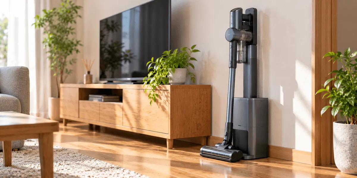 Shark EVOPOWER SYSTEM 自動ゴミ収集ドック付 CS850JBLAE(Amazon.co.jp限定) のレビュー記事メインビジュアル(口コミ・評判・メリット・デメリット)