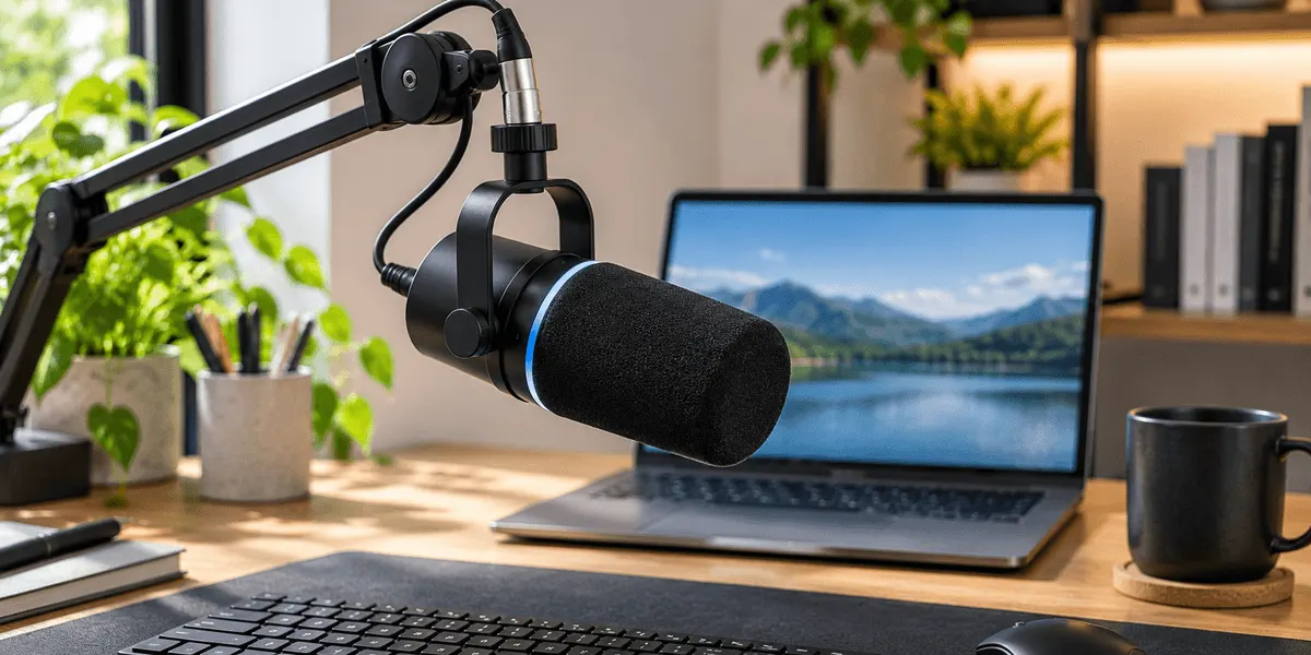 SHURE MV7+ レビュー|USB-CとXLRを同時に出力できるダイナミックマイクを、3種類のリバーブ・1680万色のLEDパネルと書かれていない重さ・寸法から整理