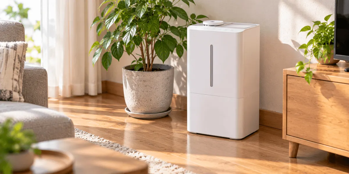 SwitchBot 気化式加湿器 レビュー|加湿量750mL/h・タンク4.5Lの気化式を、消費電力約15W・おやすみモード18dB以下・2週間に1回のフィルター洗浄から整理