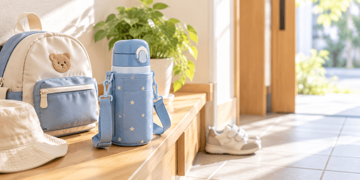 サーモス 真空断熱ストローボトル 410ml FJV-400F ブルー（保冷専用・通園用）