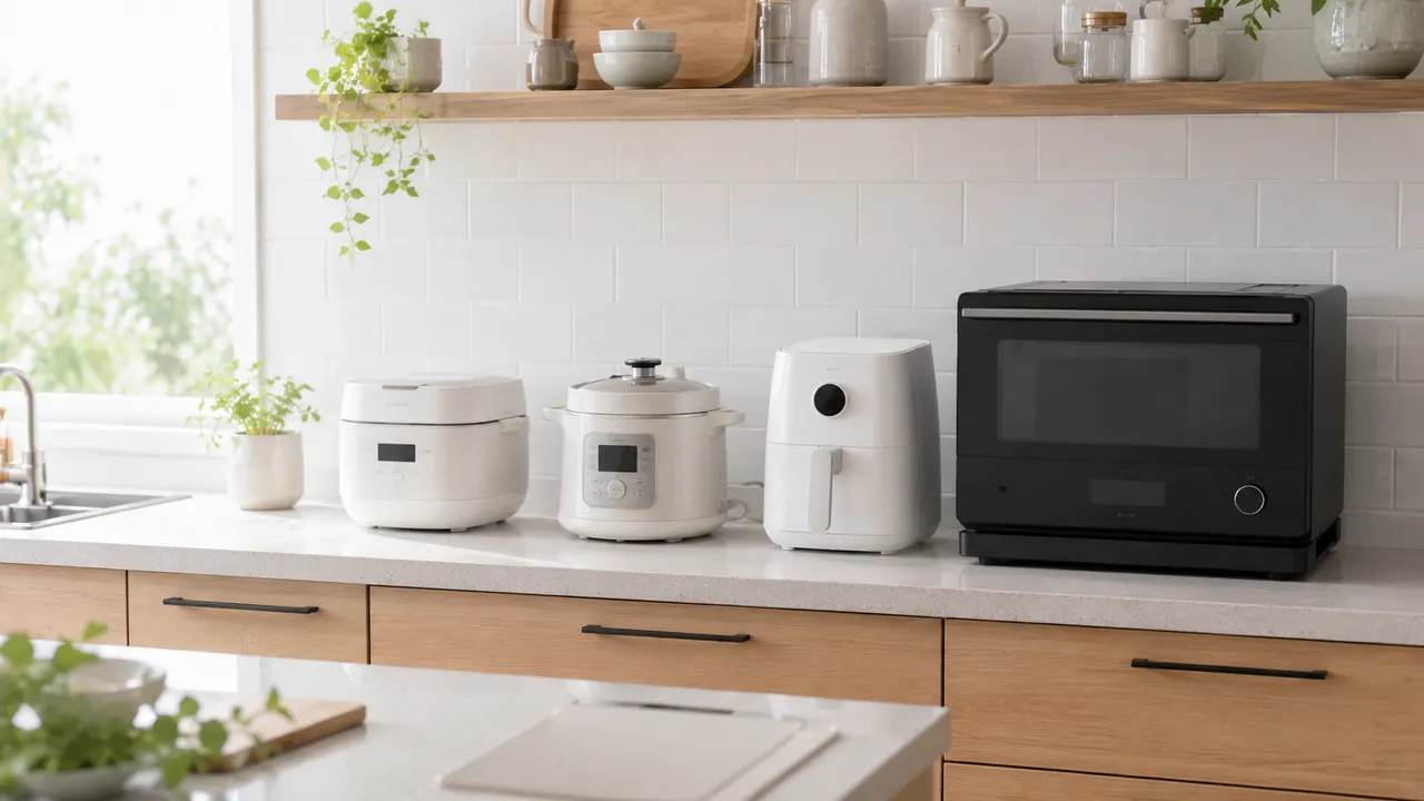 【2026年最新】時短調理キッチン家電おすすめ5選｜自動調理鍋・圧力鍋・ノンフライ・オーブンを徹底比較