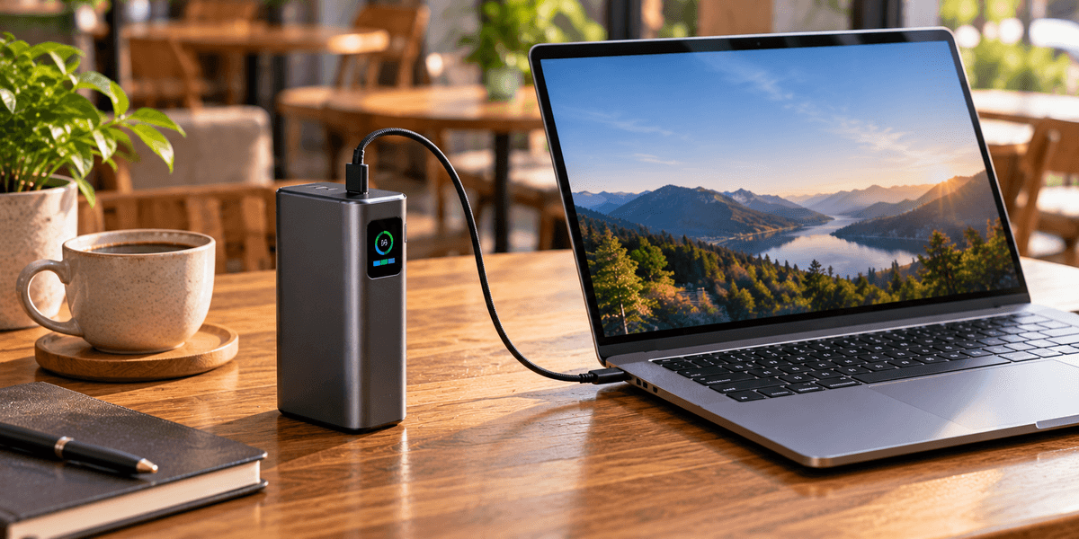 UGREEN 200W モバイルバッテリー 25000mAh 3ポート（メタルグレー）