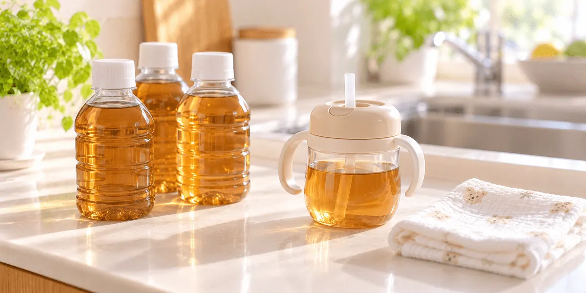 和光堂 ベビーのじかん むぎ茶 レビュー｜お風呂上がりと外出用に常備する