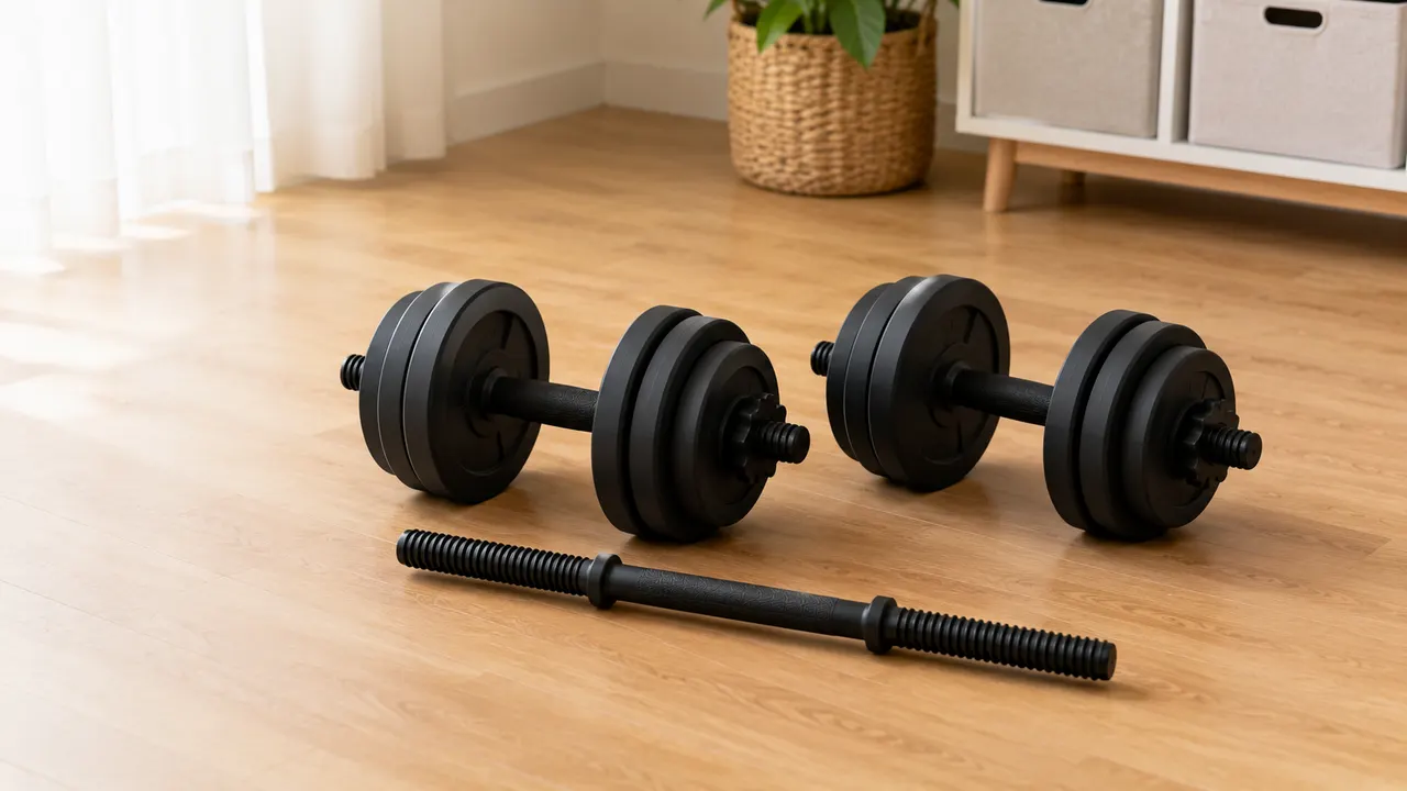 Wout バーベルにもなるダンベル 20kg 2個セット のレビュー記事メインビジュアル(口コミ・評判・メリット・デメリット)