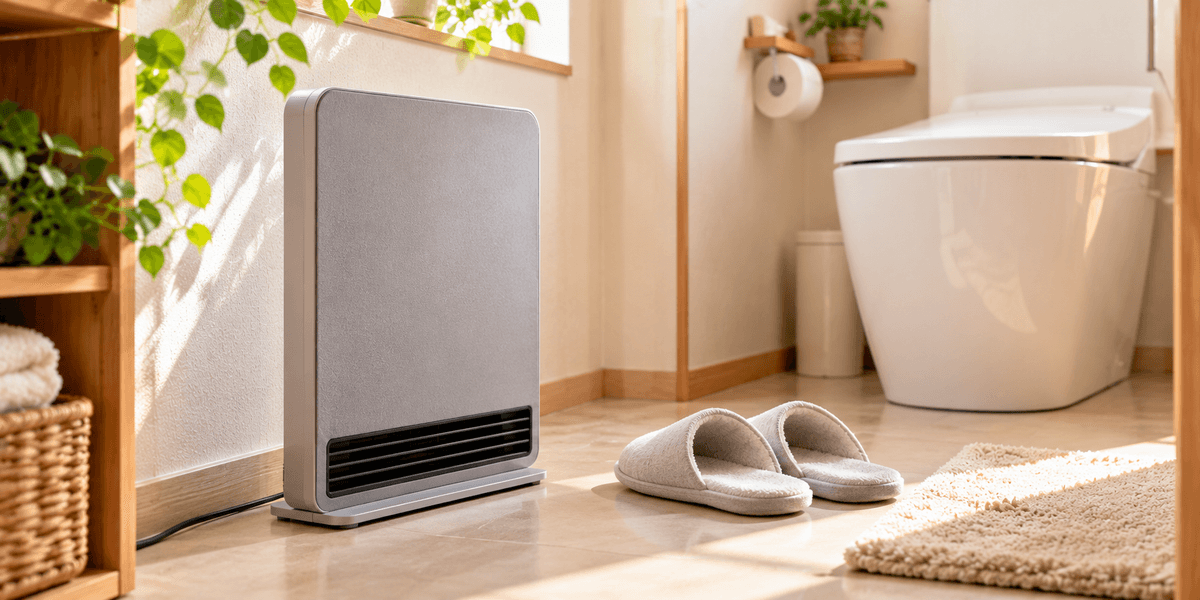山善 パネルセラミックヒーター 人感センサー 1200W DPSF-EU12(H)(グレー)